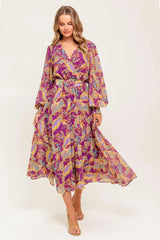 GOING WITH ELEGANCE WOVEN MIDI DRESS - Flying Tomato - Flyclothing LLC
