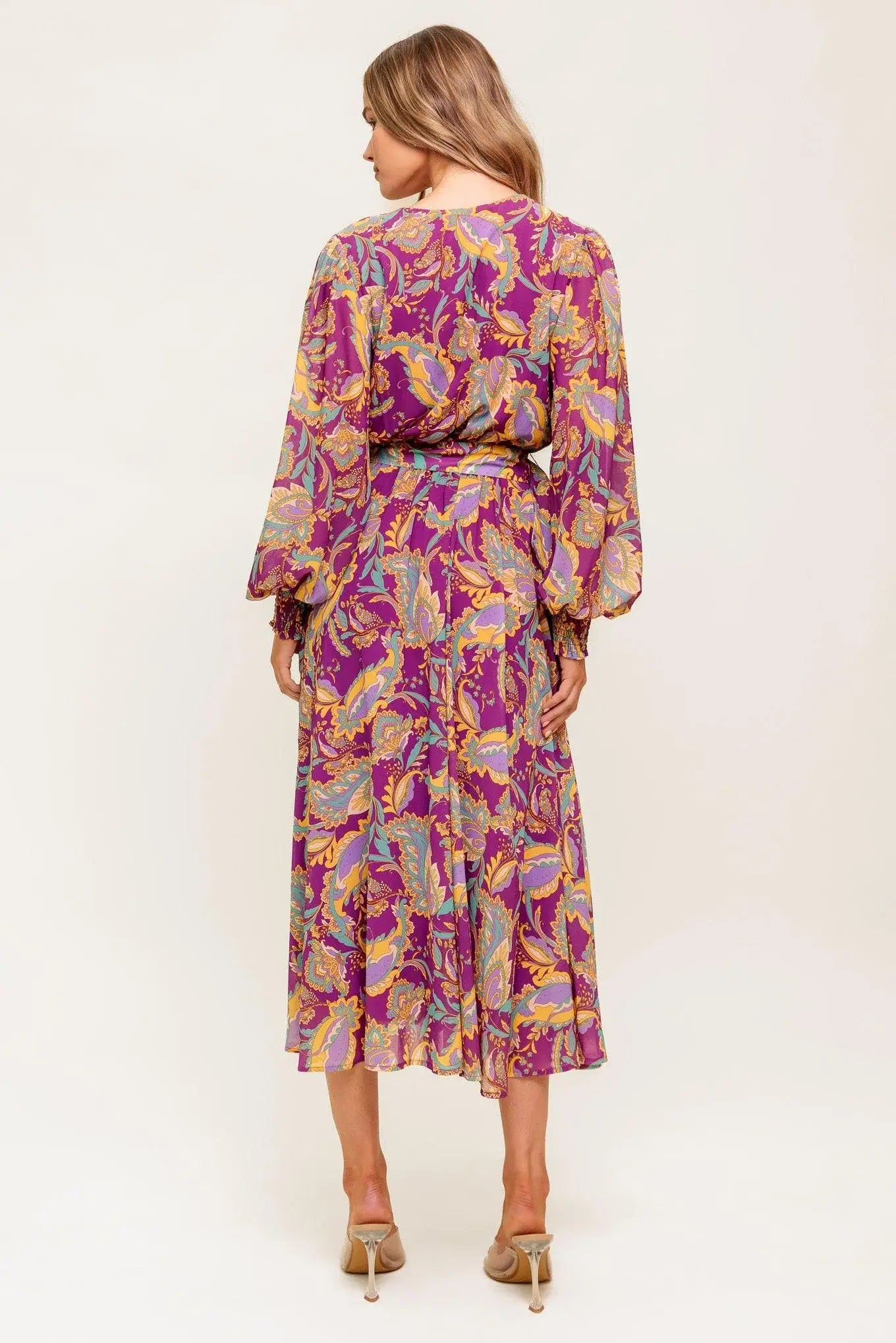 GOING WITH ELEGANCE WOVEN MIDI DRESS - Flying Tomato - Flyclothing LLC