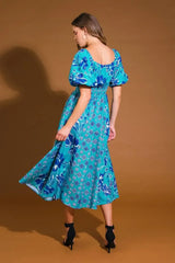 NEW CASTLE WOVEN MIDI DRESS - Flying Tomato - Flyclothing LLC
