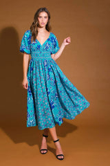NEW CASTLE WOVEN MIDI DRESS - Flying Tomato - Flyclothing LLC