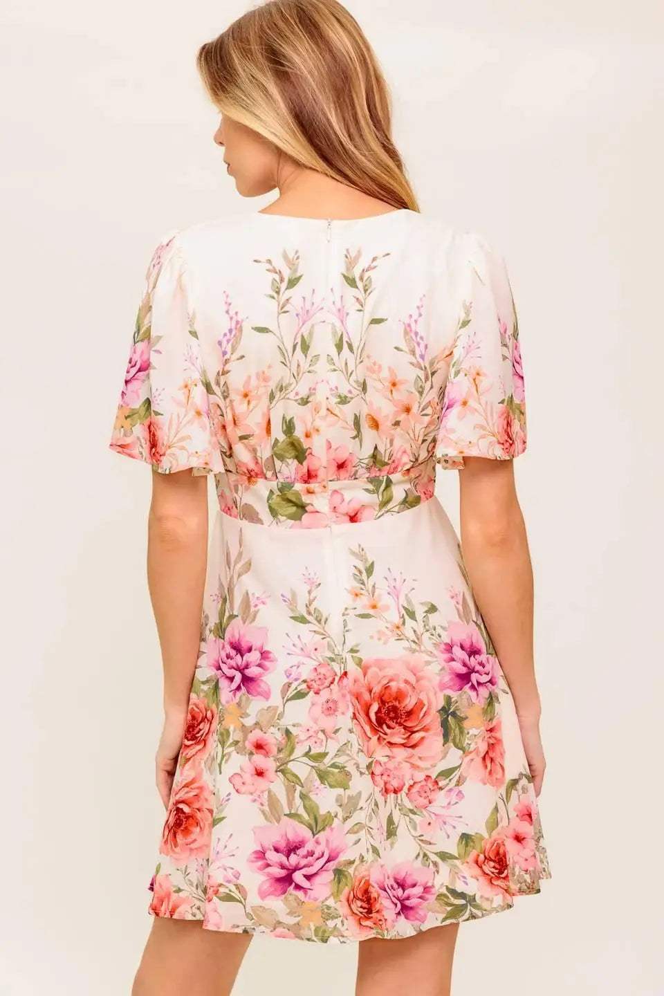 THE WORLD AWAITS LIGHT PINK WOVEN MINI DRESS - Flying Tomato - Flyclothing LLC
