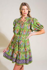 PURE SERENITY WOVEN MINI DRESS - Flying Tomato - Flyclothing LLC