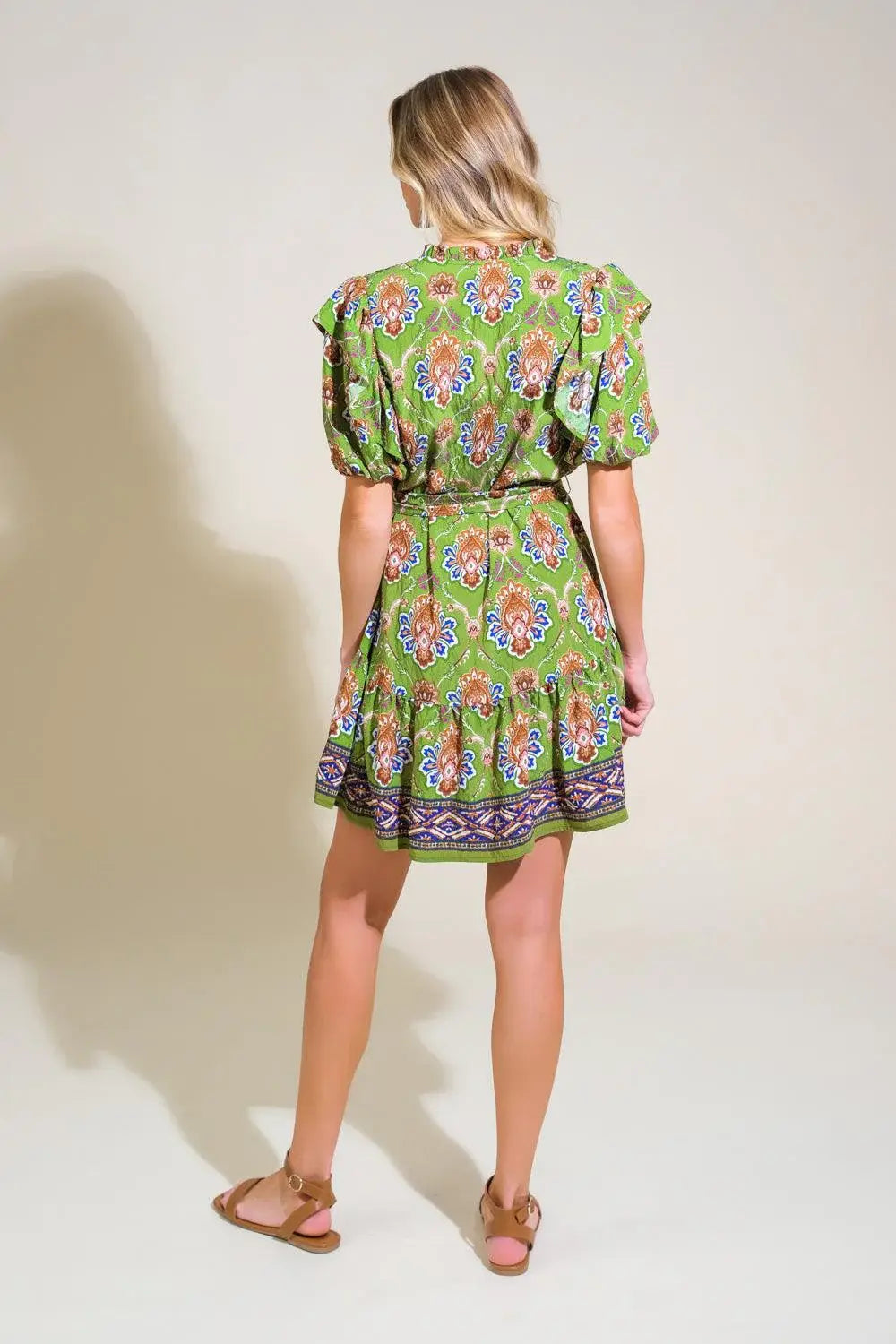 PURE SERENITY WOVEN MINI DRESS - Flying Tomato - Flyclothing LLC