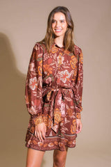 DESERT DAWN WOVEN MINI DRESS - Flying Tomato - Flyclothing LLC