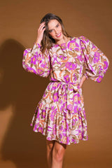 BLISSFUL STROLLS WOVEN MINI DRESS - Flying Tomato - Flyclothing LLC