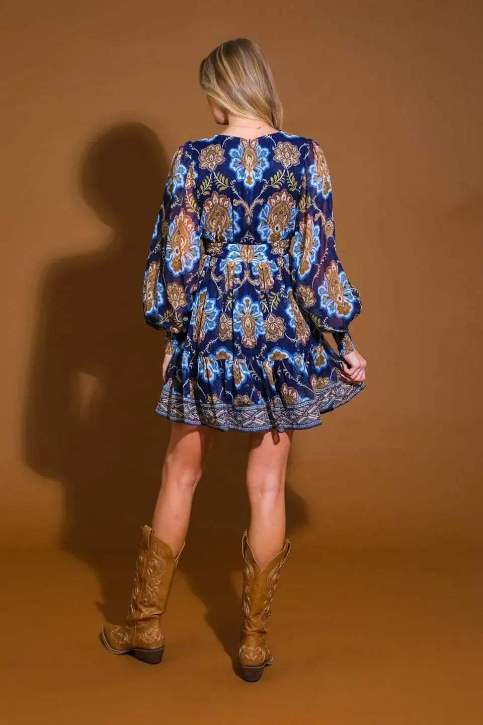 SO DELIGHTED WOVEN MINI DRESS - Flying Tomato - Flyclothing LLC