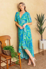 FOREVER DAYDREAMING WOVEN MIDI DRESS - Flying Tomato - Flyclothing LLC