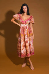 FOR GOOD WOVEN MIDI DRESS - Flying Tomato - Flyclothing LLC