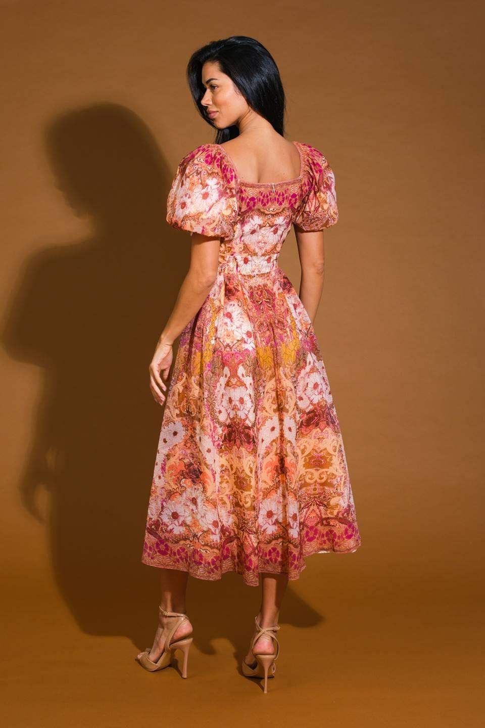 FOR GOOD WOVEN MIDI DRESS - Flying Tomato - Flyclothing LLC