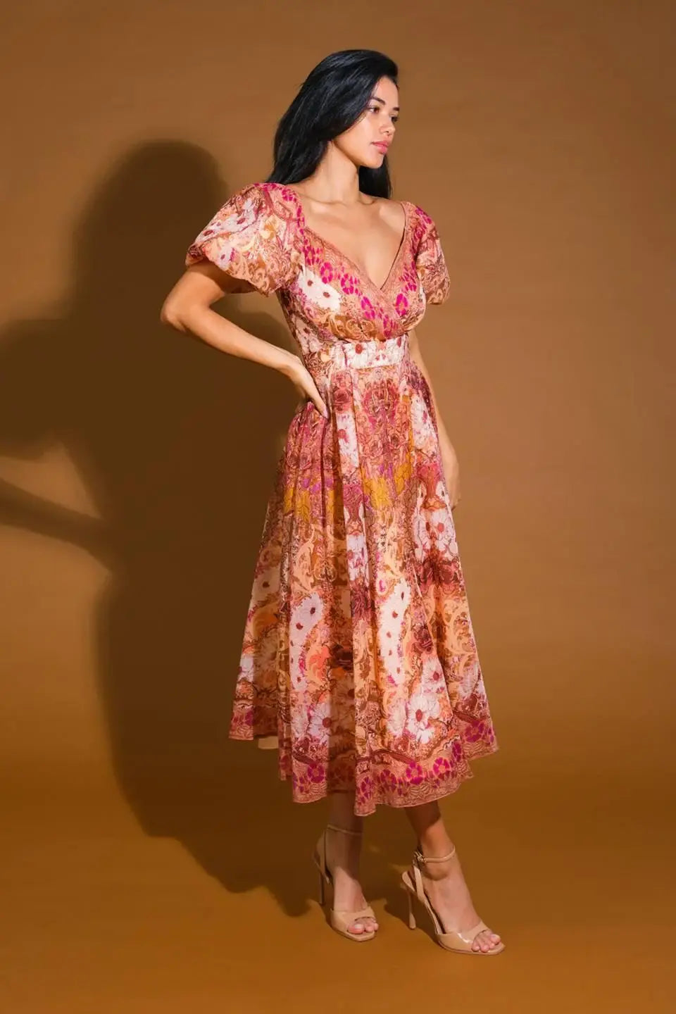 FOR GOOD WOVEN MIDI DRESS - Flying Tomato - Flyclothing LLC
