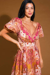 FOR GOOD WOVEN MIDI DRESS - Flying Tomato - Flyclothing LLC