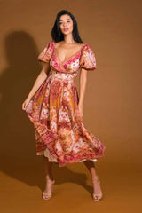 FOR GOOD WOVEN MIDI DRESS - Flying Tomato - Flyclothing LLC