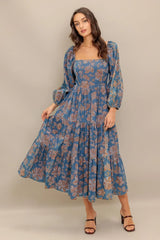 CIRCLE OF FRIENDS DENIM MIDI DRESS - Flying Tomato - Flyclothing LLC