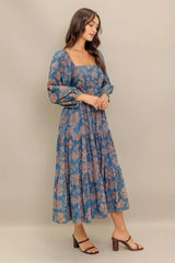 CIRCLE OF FRIENDS DENIM MIDI DRESS - Flying Tomato - Flyclothing LLC