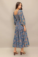 CIRCLE OF FRIENDS DENIM MIDI DRESS - Flying Tomato - Flyclothing LLC