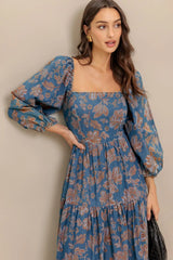 CIRCLE OF FRIENDS DENIM MIDI DRESS - Flying Tomato - Flyclothing LLC