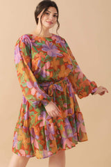 MUTED GARDEN WOVEN MINI DRESS - Flying Tomato - Flyclothing LLC
