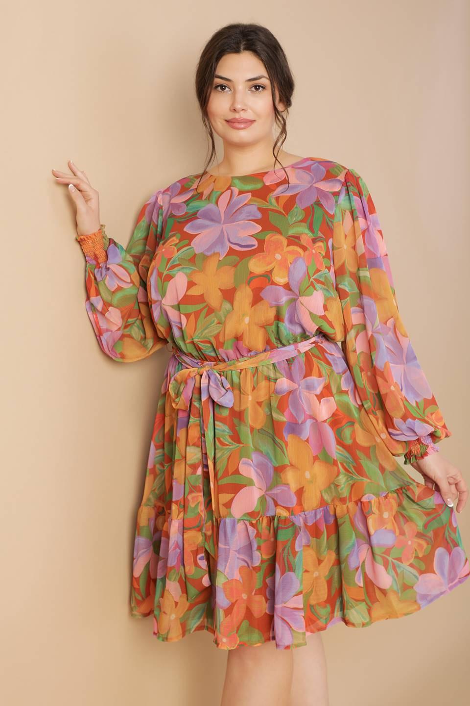 MUTED GARDEN WOVEN MINI DRESS - Flying Tomato - Flyclothing LLC