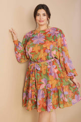 MUTED GARDEN WOVEN MINI DRESS - Flying Tomato - Flyclothing LLC