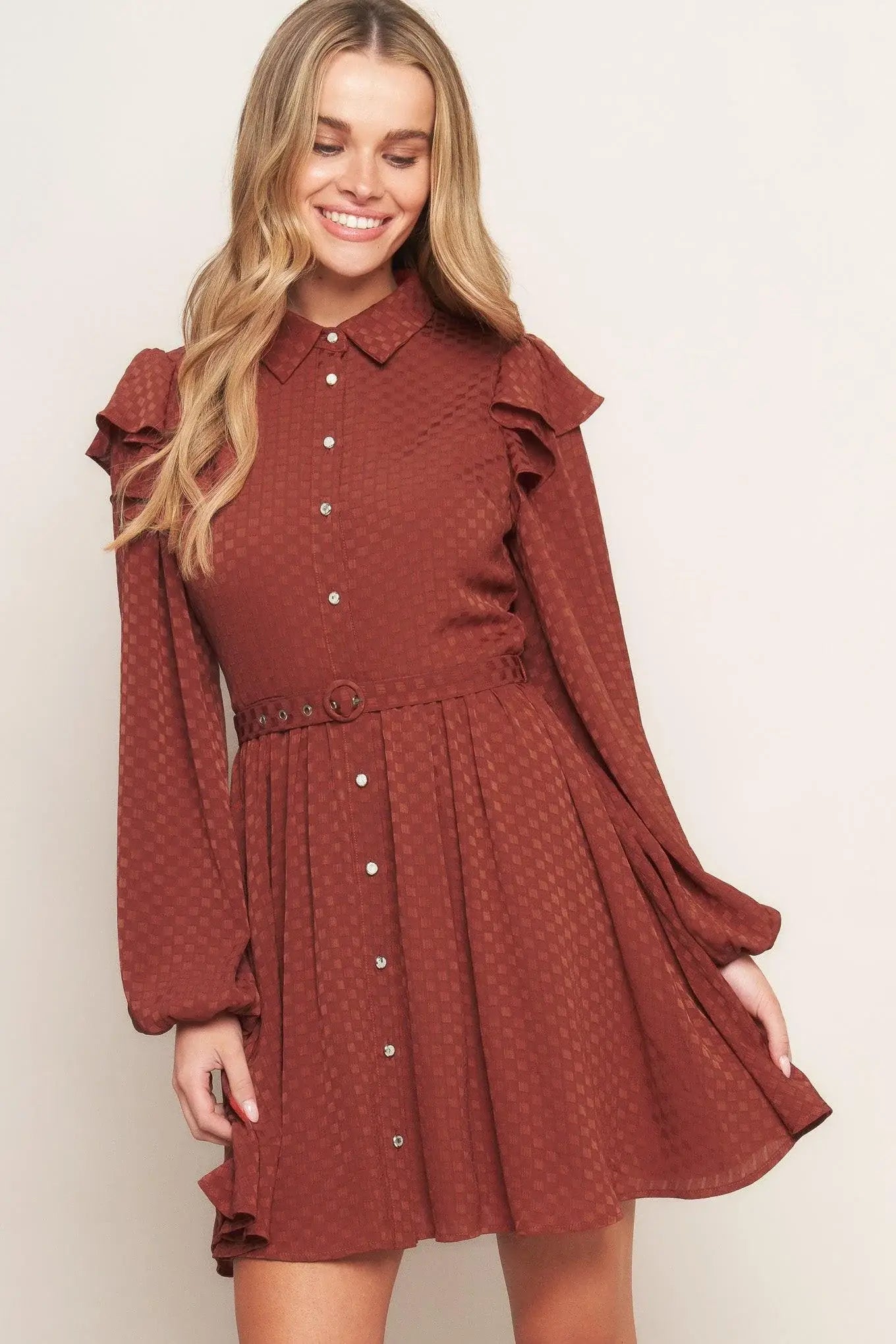CALL IT LOVE WOVEN MINI DRESS - Flying Tomato - Flyclothing LLC