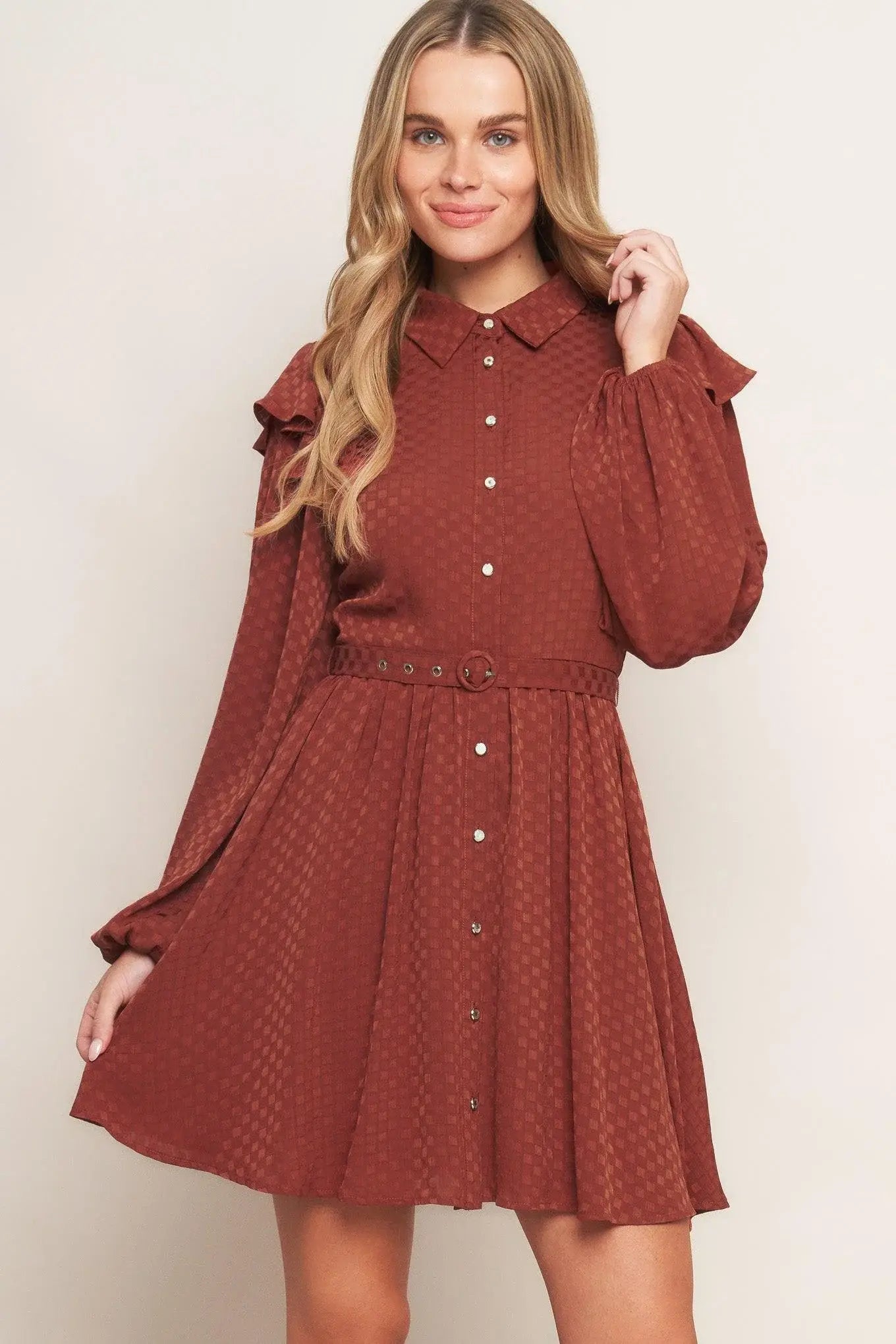 CALL IT LOVE WOVEN MINI DRESS - Flying Tomato - Flyclothing LLC