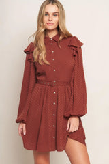 CALL IT LOVE WOVEN MINI DRESS - Flying Tomato - Flyclothing LLC