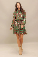 WILD TERRACOTTA WOVEN MINI DRESS - Flying Tomato - Flyclothing LLC