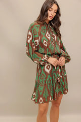 WILD TERRACOTTA WOVEN MINI DRESS - Flying Tomato - Flyclothing LLC