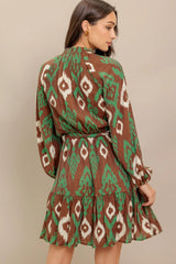 WILD TERRACOTTA WOVEN MINI DRESS - Flying Tomato - Flyclothing LLC