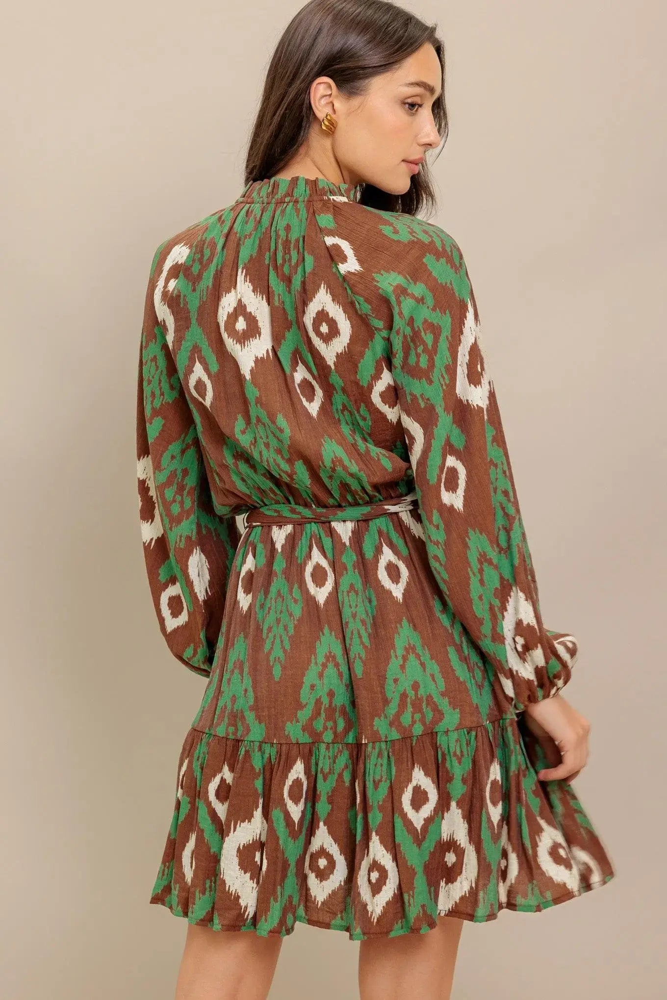 WILD TERRACOTTA WOVEN MINI DRESS - Flying Tomato - Flyclothing LLC