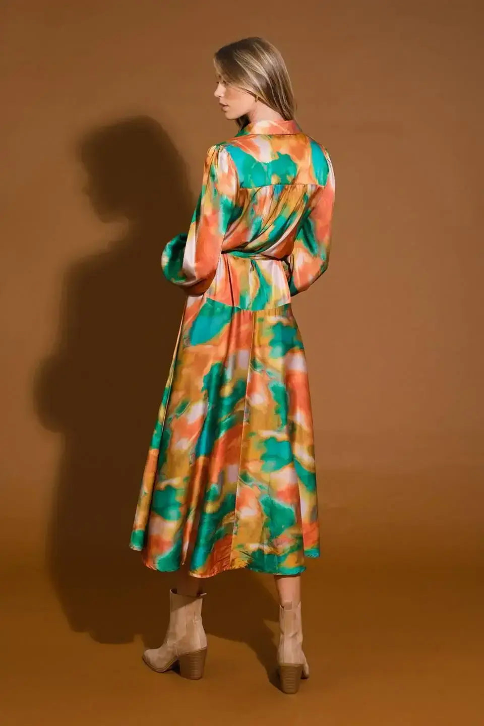 WANNA BE LOVED WOVEN MIDI DRESS - Flying Tomato - Flyclothing LLC