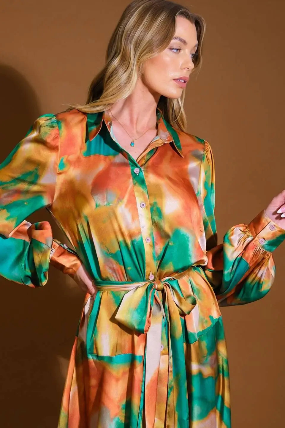 WANNA BE LOVED WOVEN MIDI DRESS - Flying Tomato - Flyclothing LLC
