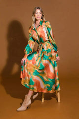 WANNA BE LOVED WOVEN MIDI DRESS - Flying Tomato - Flyclothing LLC