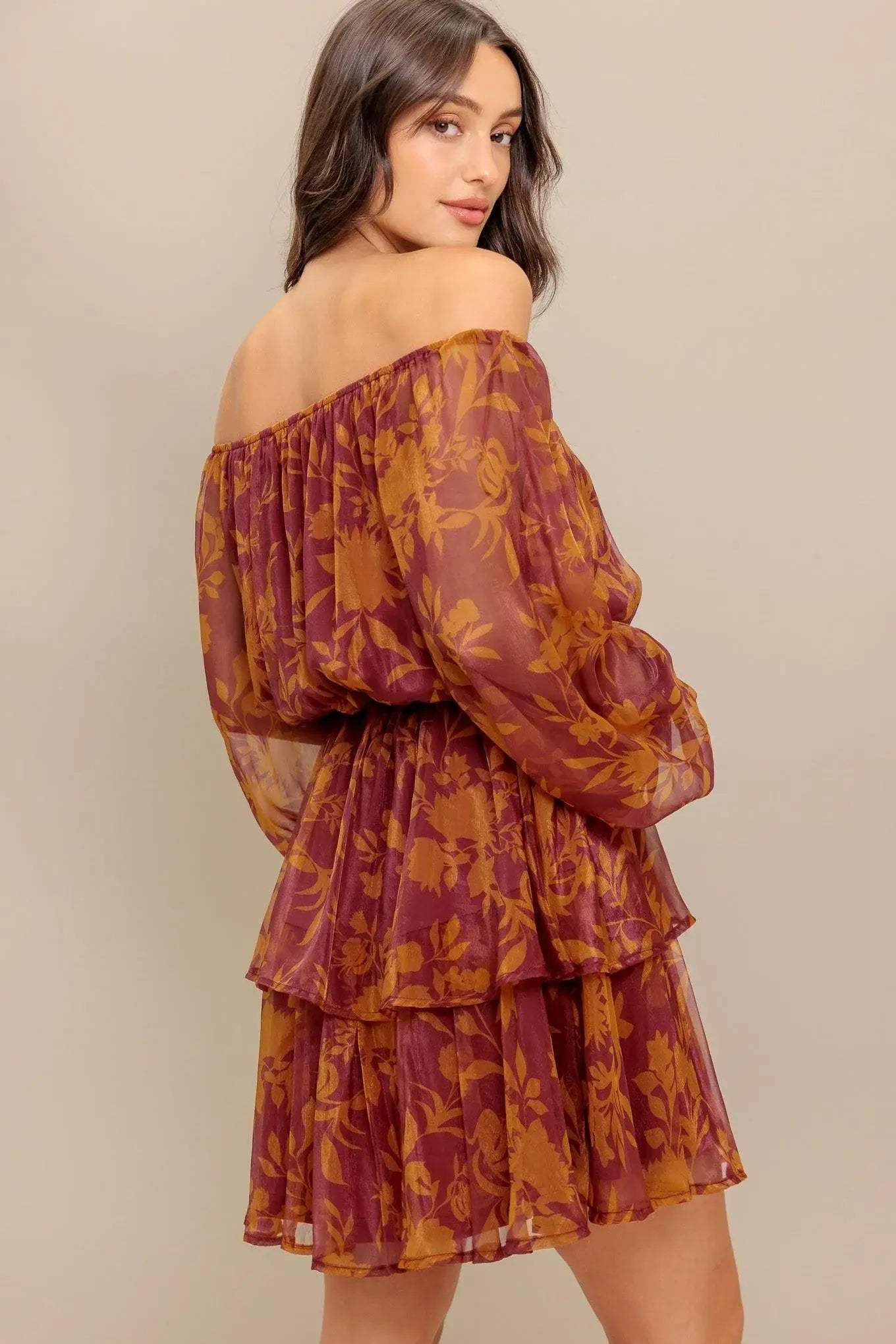 PETAL MIST WOVEN MINI DRESS - Flying Tomato - Flyclothing LLC