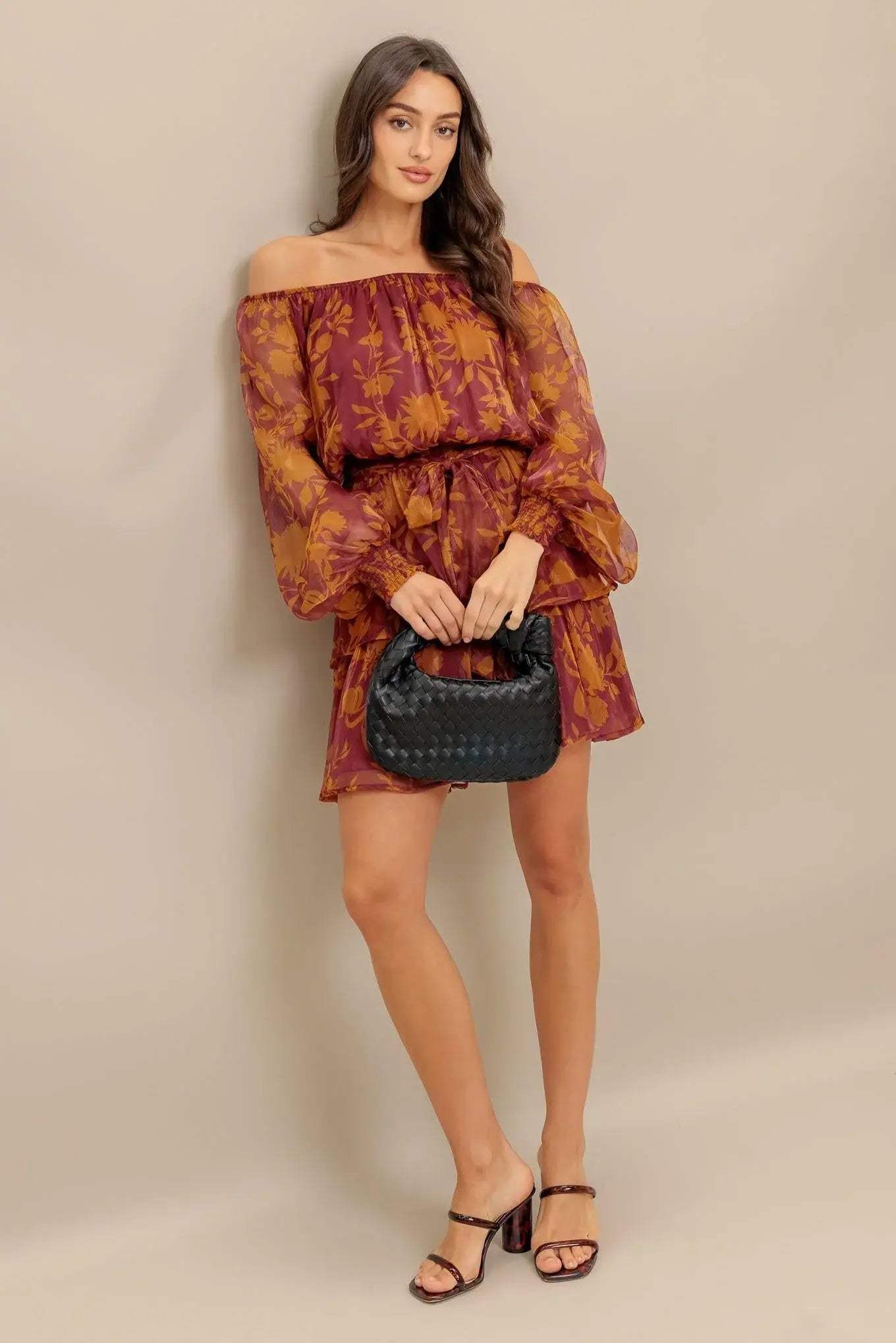 PETAL MIST WOVEN MINI DRESS - Flying Tomato - Flyclothing LLC
