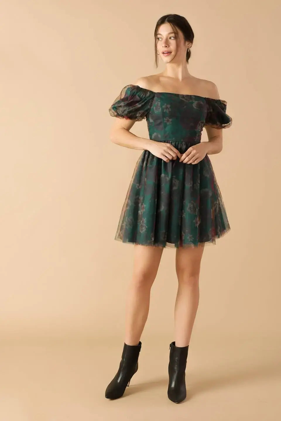 BE GOOD TO ME WOVEN ORGANZA DRESS - Flying Tomato - Flyclothing LLC