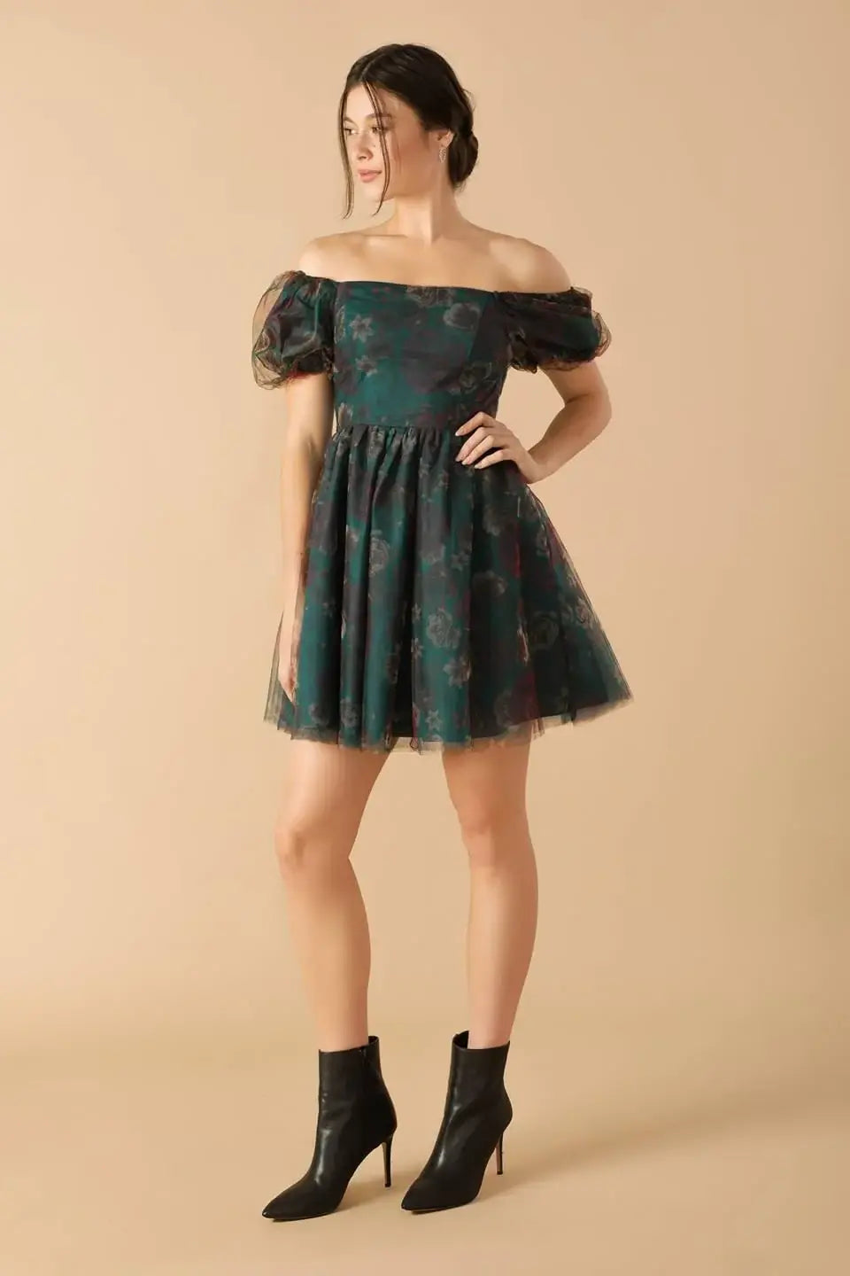 BE GOOD TO ME WOVEN ORGANZA DRESS - Flying Tomato - Flyclothing LLC
