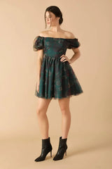 BE GOOD TO ME WOVEN ORGANZA DRESS - Flying Tomato - Flyclothing LLC