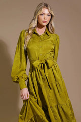 TOTAL APPEAL WOVEN JACQUARD MIDI DRESS - Flying Tomato - Flyclothing LLC