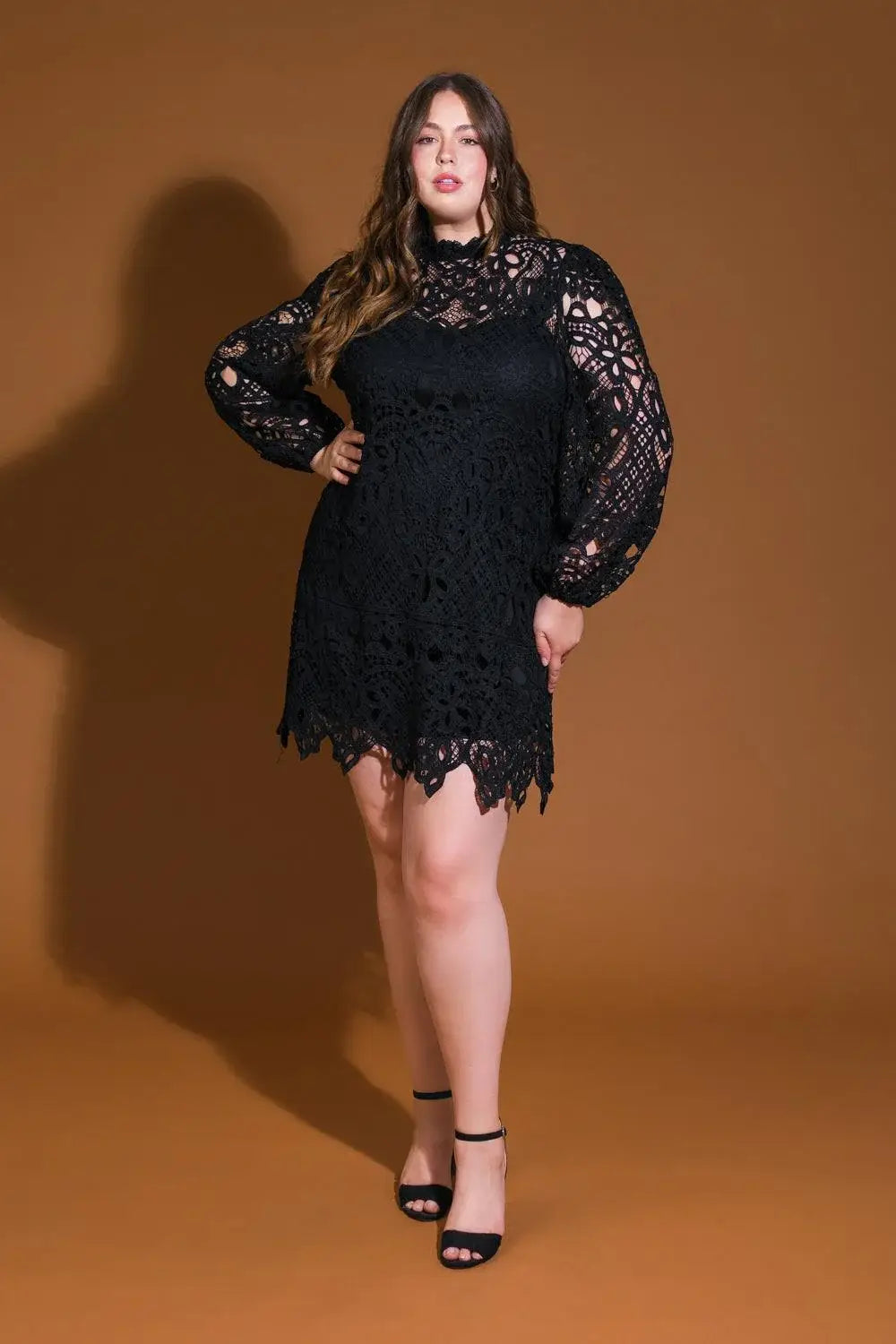 GETTING STARTED WOVEN LACE MINI DRESS - Flying Tomato - Flyclothing LLC