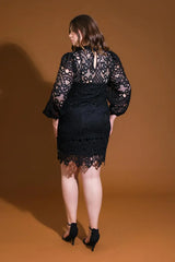 GETTING STARTED WOVEN LACE MINI DRESS - Flying Tomato - Flyclothing LLC