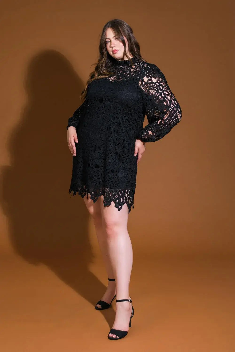 GETTING STARTED WOVEN LACE MINI DRESS - Flying Tomato - Flyclothing LLC