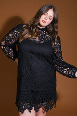 GETTING STARTED WOVEN LACE MINI DRESS - Flying Tomato - Flyclothing LLC