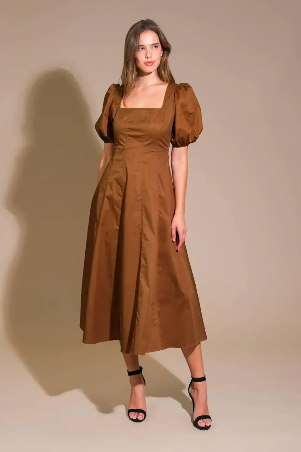 COLORS OF MY HEART WOVEN MIDI DRESS - Flying Tomato - Flyclothing LLC