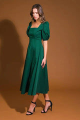 COLORS OF MY HEART WOVEN MIDI DRESS - Flying Tomato - Flyclothing LLC