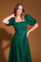COLORS OF MY HEART WOVEN MIDI DRESS - Flying Tomato - Flyclothing LLC