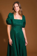 COLORS OF MY HEART WOVEN MIDI DRESS - Flying Tomato - Flyclothing LLC
