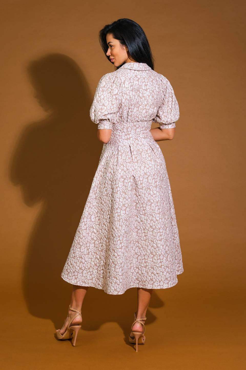 PERFECT VISION WOVEN MIDI DRESS - Flying Tomato - Flyclothing LLC