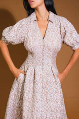 PERFECT VISION WOVEN MIDI DRESS - Flying Tomato - Flyclothing LLC