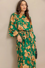 SONGS ABOUT YOU WOVEN MIDI DRESS - Flying Tomato - Flyclothing LLC